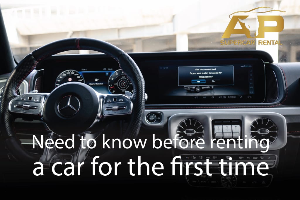 Need to know before renting a car for the first time in Dubai