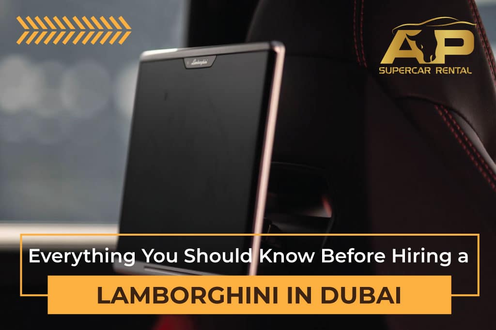 Rent lamborghini in dubai